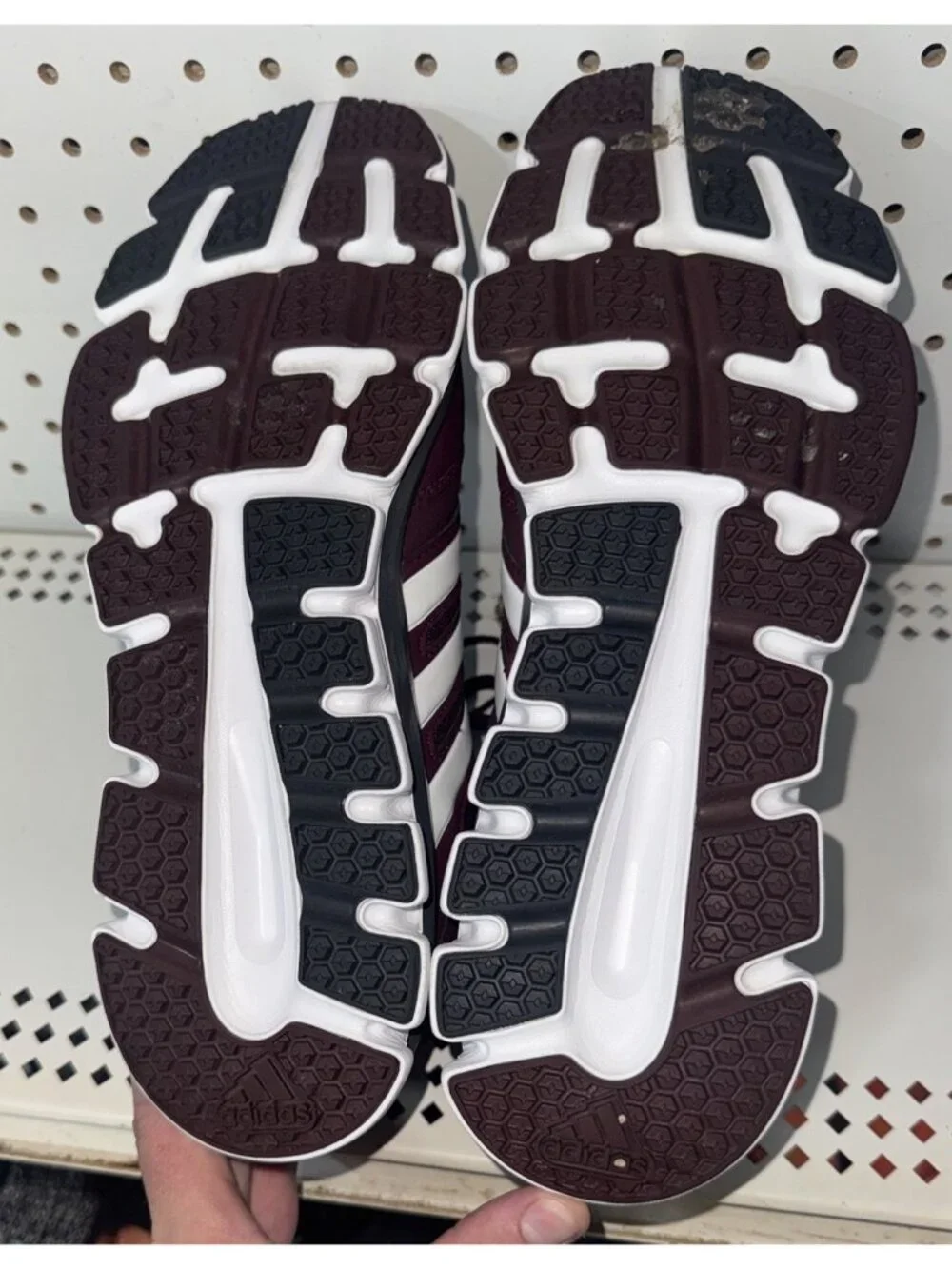Adidas Speed Trainer Mens Athletic Baseball Turf Shoes Size 12.5 Burgundy White
